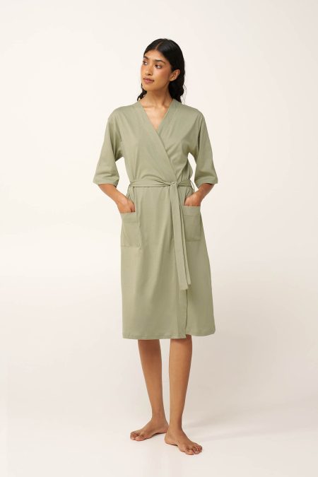 Γυναικεία Σταυρωτή Ρόμπα από Βαμβάκι