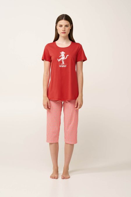 Γυναικεία Βαμβακερή Πυτζάμα