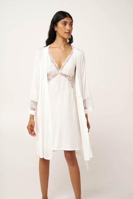 Σετ Micromodal Νυχτικό και Ρόμπα