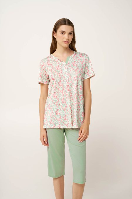 Γυναικεία Πυτζάμα Cotton Modal με Πατιλέτα