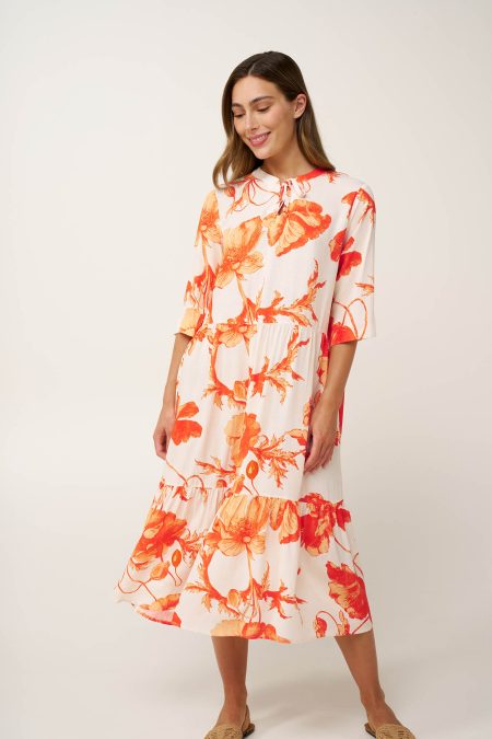 Μακρύ Καλοκαιρινό Φόρεμα από Ποπλίνα