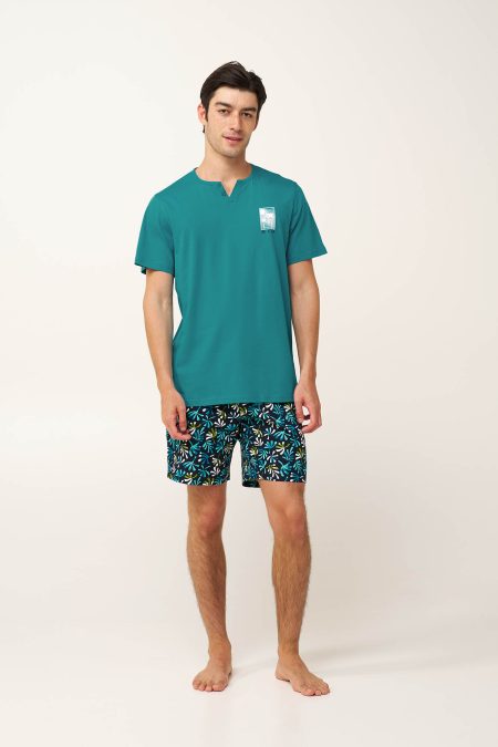 Βαμβακερή Ανδρική Tropical Πυτζάμα