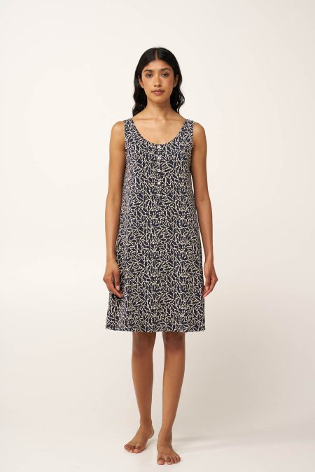 Micromodal Φλοράλ Νυχτικό με Πατιλέτα