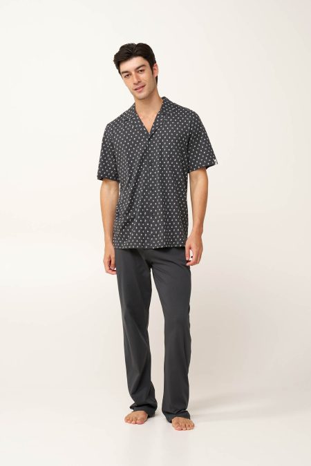 Ανδρική Καλοκαιρινή Κουμπωτή Πυτζάμα