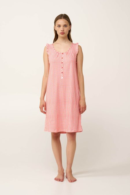 Βαμβακερό Νυχτικό με Πατιλέτα