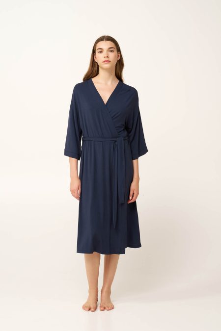 Μονόχρωμη Γυναικεία Ρόμπα Micromodal