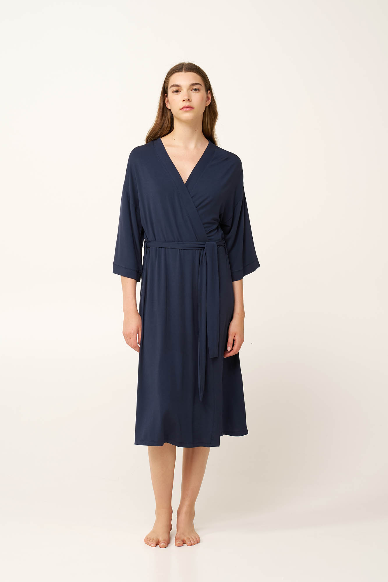 Μονόχρωμη Γυναικεία Ρόμπα Micromodal