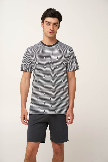 Ανδρική Καλοκαιρινή Πυτζάμα με Ρίγες