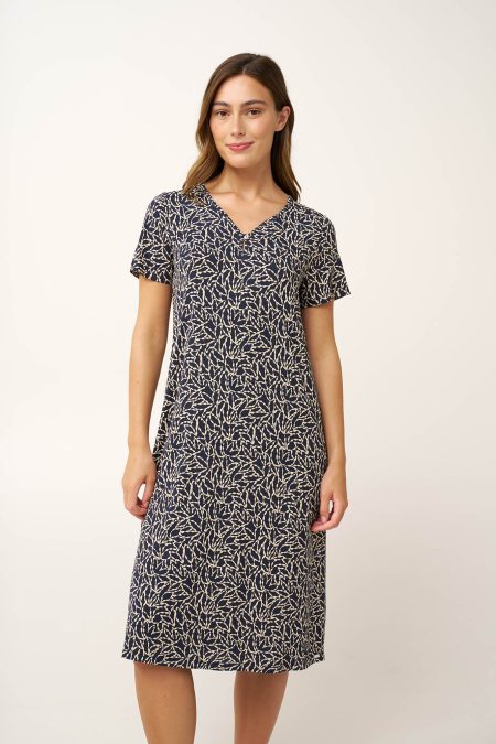 Micromodal Φλοράλ Νυχτικό με V