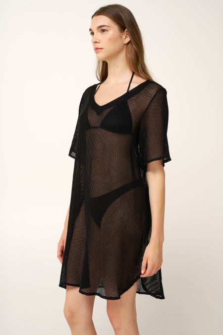 Mesh Φόρεμα Θαλάσσης με V