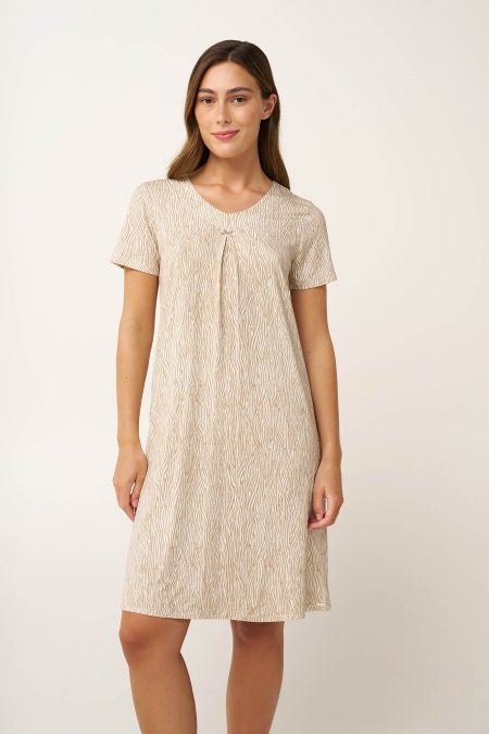 Νυχτικό Micromodal με Πιέτα