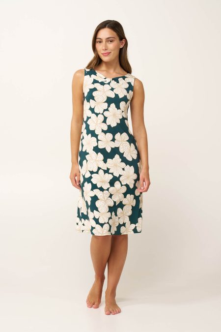 Αμάνικο Φλοράλ Νυχτικό Micromodal