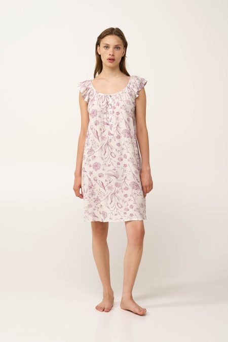 Φλοράλ Νυχτικό με Πατιλέτα