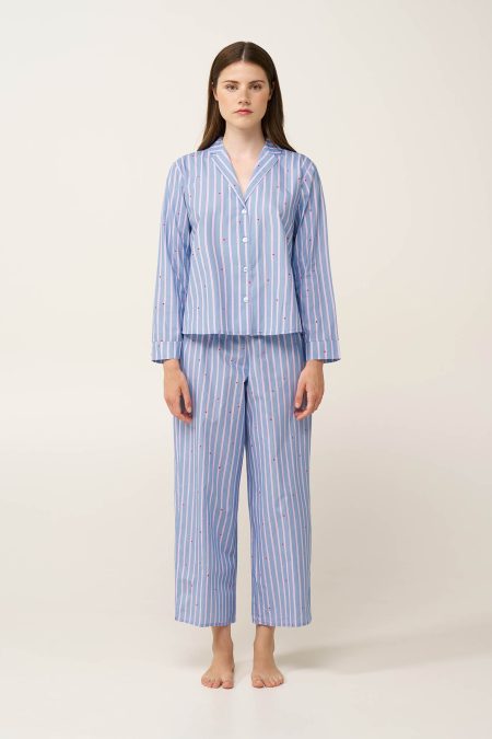 Γυναικεία Μακριά Πυτζάμα από Ποπλίνα