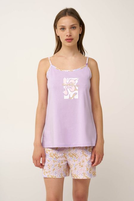 Βαμβακερό Babydoll με Τιράντες