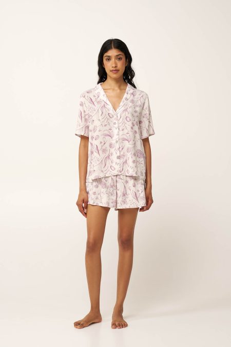 Γυναικεία Κουμπωτή Φλοράλ Πυτζάμα