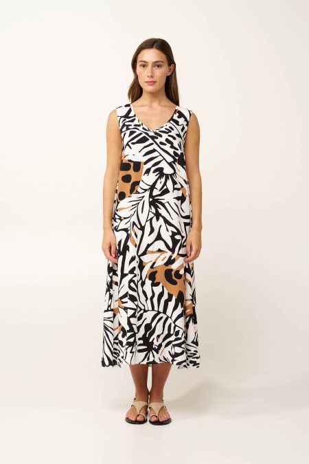 Μακρύ Καλοκαιρινό African Φόρεμα από Ποπλίνα