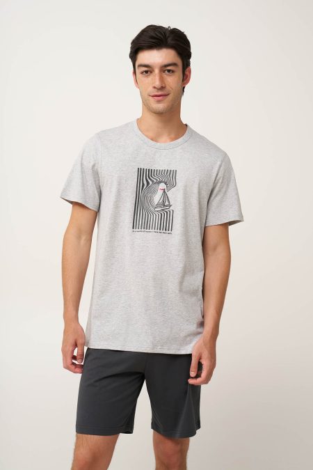 Ανδρική Καλοκαιρινή Πυτζάμα με Καραβάκι