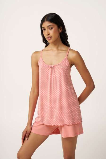 Micromodal Πουά Babydoll