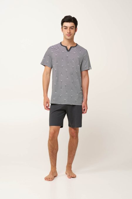 Ανδρική Καλοκαιρινή Πυτζάμα με Ρίγες