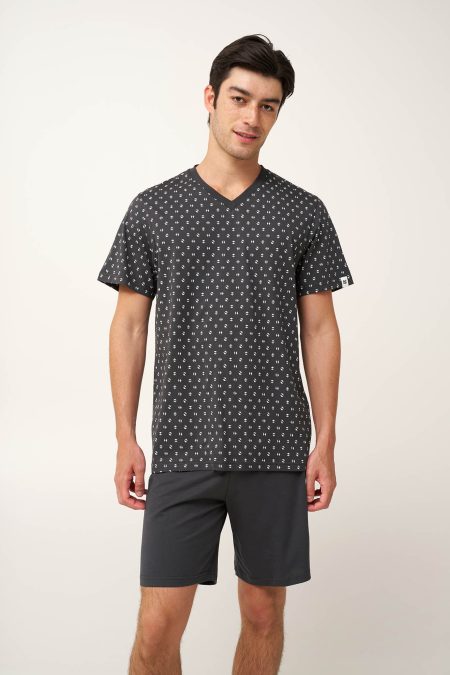 Ανδρική Καλοκαιρινή Πυτζάμα με V