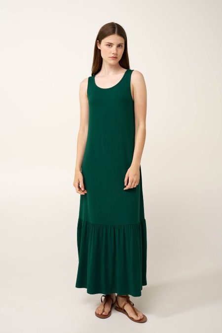 Μονόχρωμο Maxi Καλοκαιρινό Φόρεμα