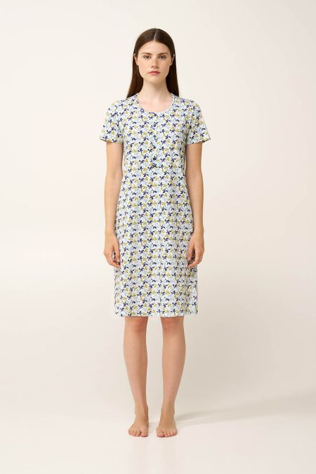 Βαμβακερό Νυχτικό με Πατιλέτα