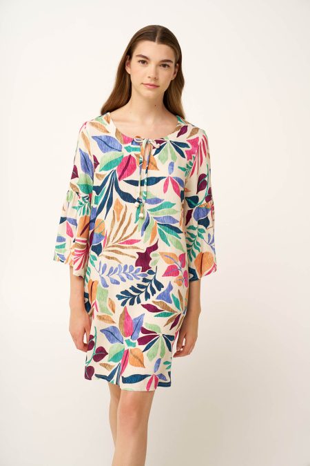 Φλοράλ Καλοκαιρινό Φόρεμα από Ποπλίνα