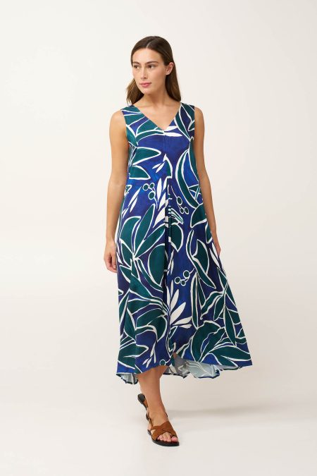 Μακρύ Καλοκαιρινό Φόρεμα από Ποπλίνα