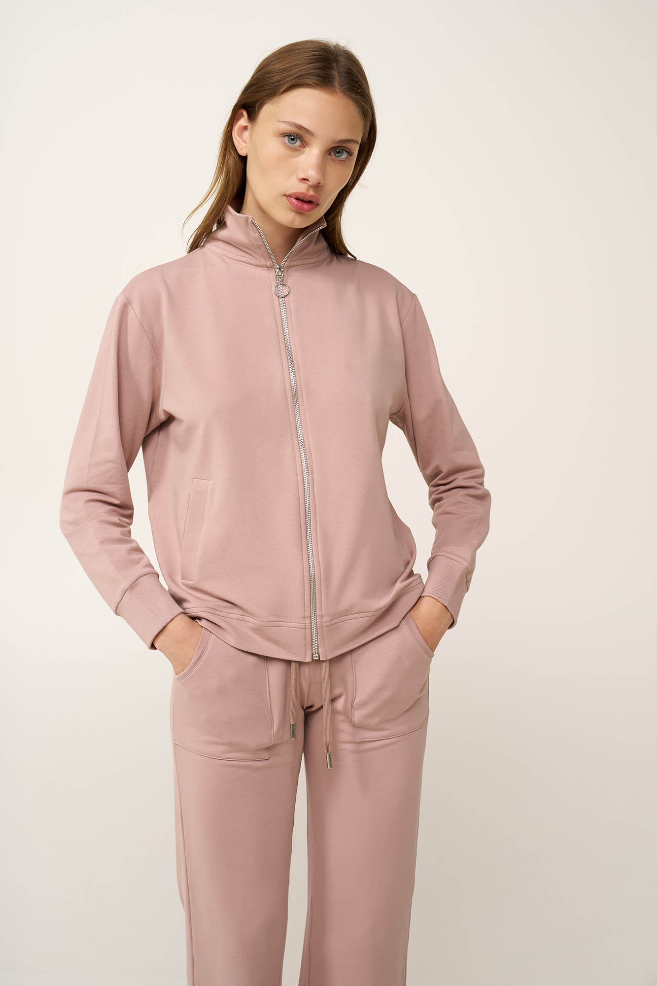 Γυναικεία Ζακέτα Φούτερ με Φερμουάρ