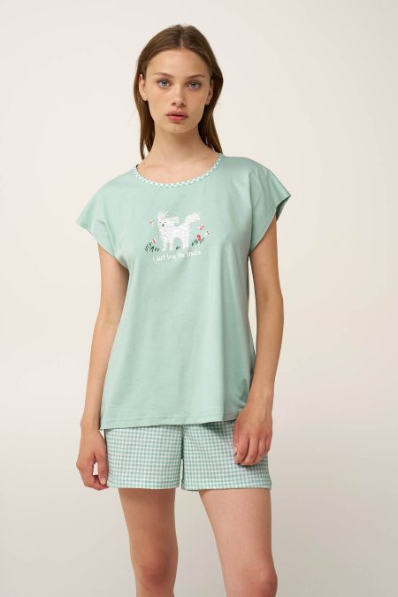 Γυναικεία Βαμβακερή Πυτζάμα