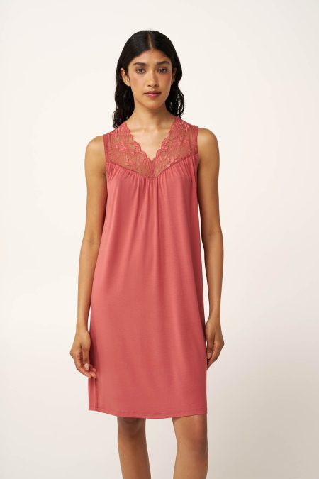 Micromodal Νυχτικό με Δαντέλα