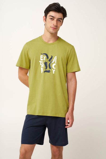 Ανδρική Βαμβακερή Πυτζάμα Spicy