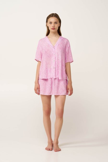 Γυναικεία Κουμπωτή Πυτζάμα από Ποπλίνα