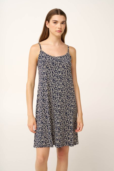 Φλοράλ Micromodal Νυχτικό με Τιράντες