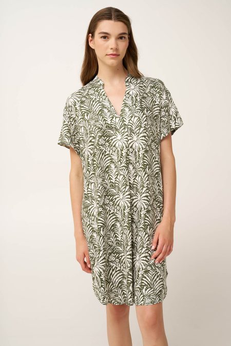 Καλοκαιρινό Φόρεμα από Ποπλίνα με V