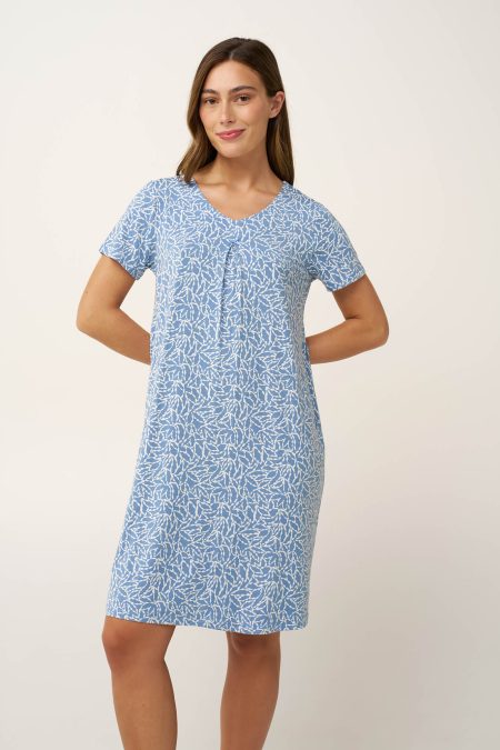 Micromodal Νυχτικό με Πιέτα