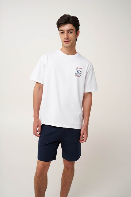 Ανδρική Βαμβακερή Μπλούζα με Τύπωμα