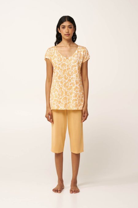 Γυναικεία Πυτζάμα με Κάπρι Παντελόνι