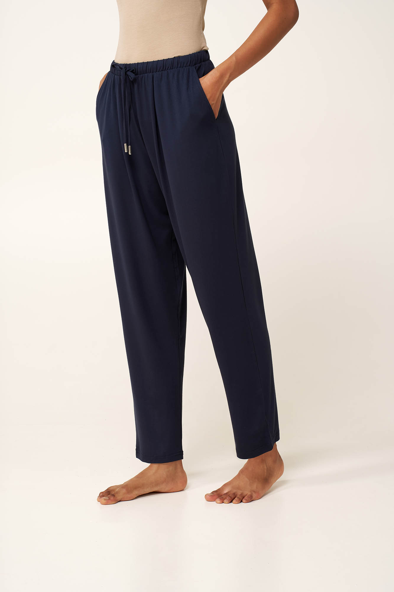 Γυναικείο Tapered Viscose Παντελόνι - Image 5