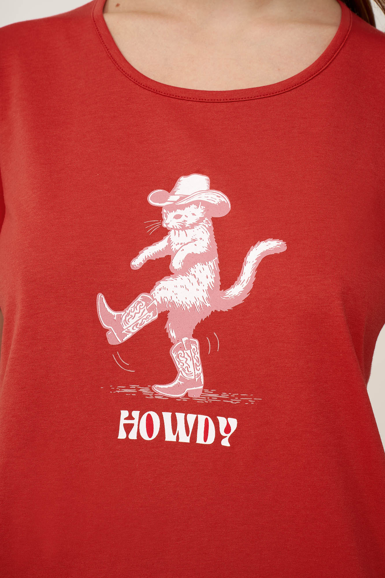 Βαμβακερό Νυχτικό με Κοντό Μανίκι - Image 3