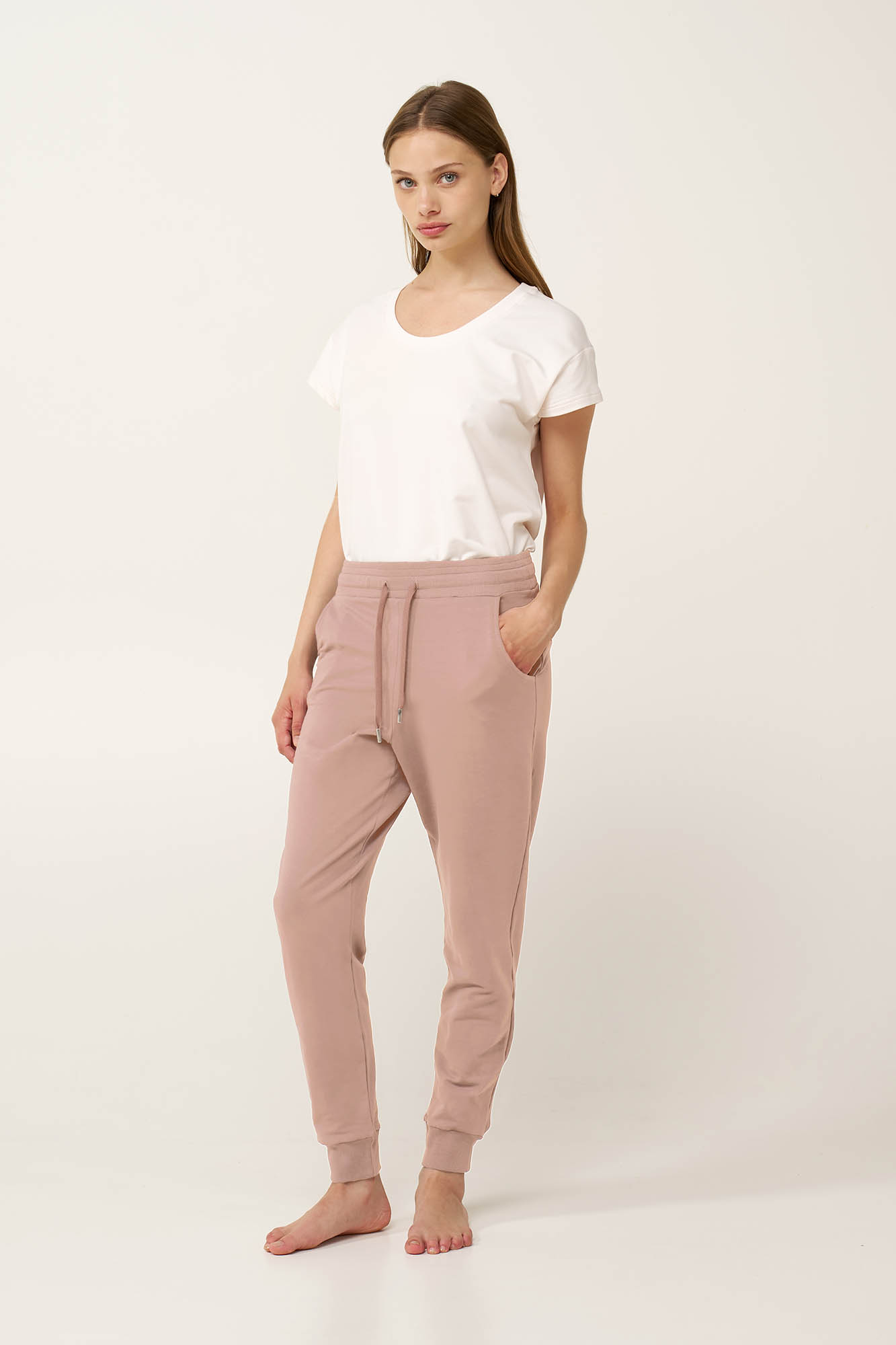 Γυναικείο Βαμβακερό Παντελόνι με Μανσέτες - Image 7