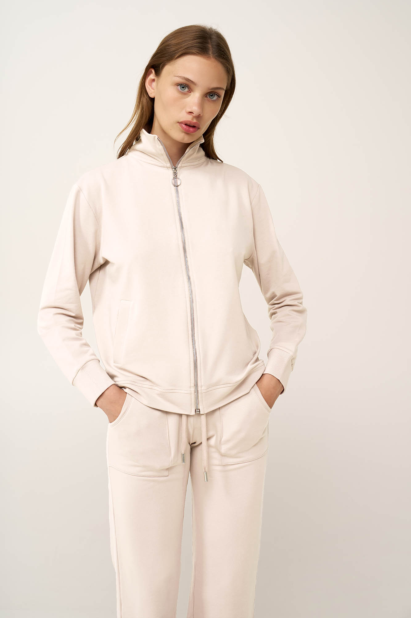 Γυναικεία Ζακέτα Φούτερ με Φερμουάρ - Image 4