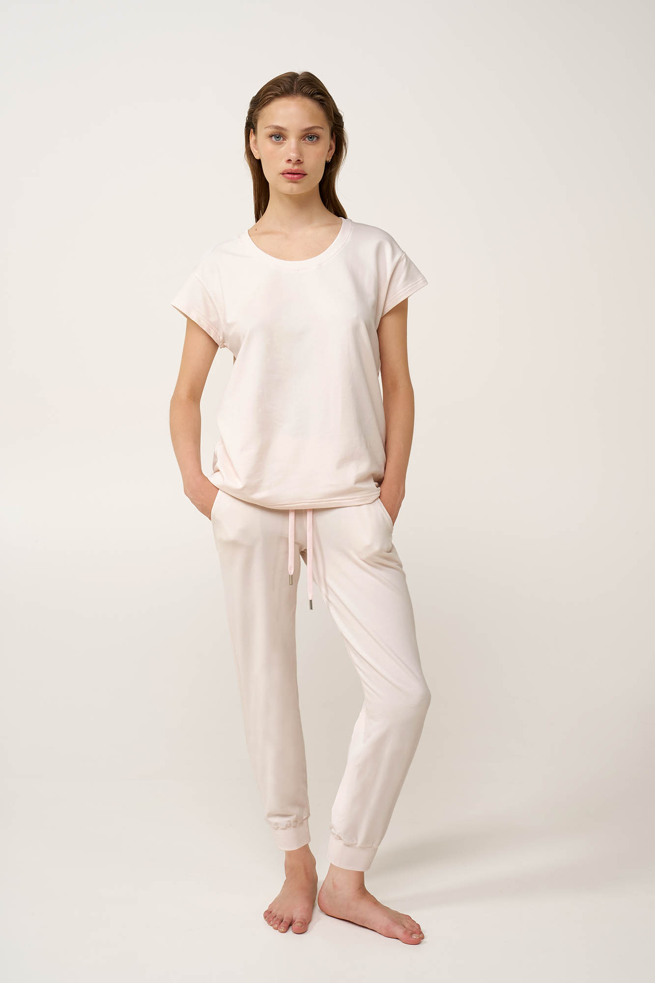 Γυναικείο Βαμβακερό Παντελόνι με Μανσέτες - Image 4