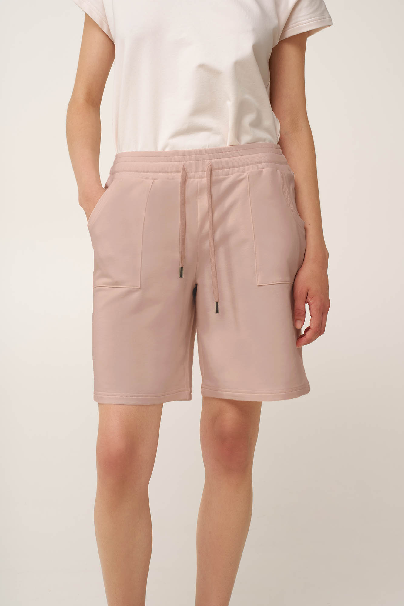 Γυναικεία Μονόχρωμη Βαμβακερή Βερμούδα - Image 8