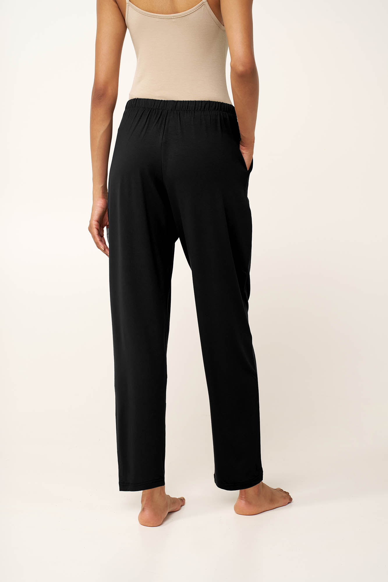 Γυναικείο Tapered Viscose Παντελόνι - Image 4