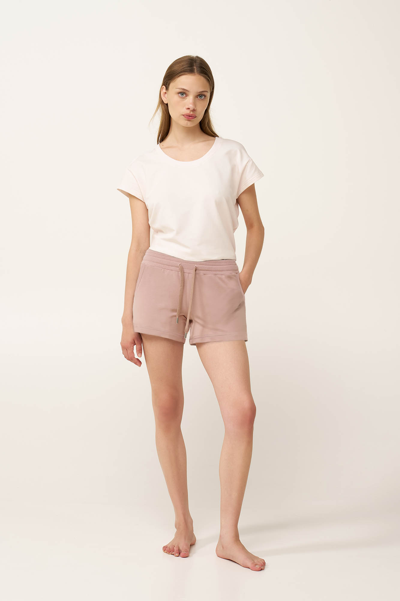 Μονόχρωμο Βαμβακερό Γυναικείο Σορτσάκι - Image 6