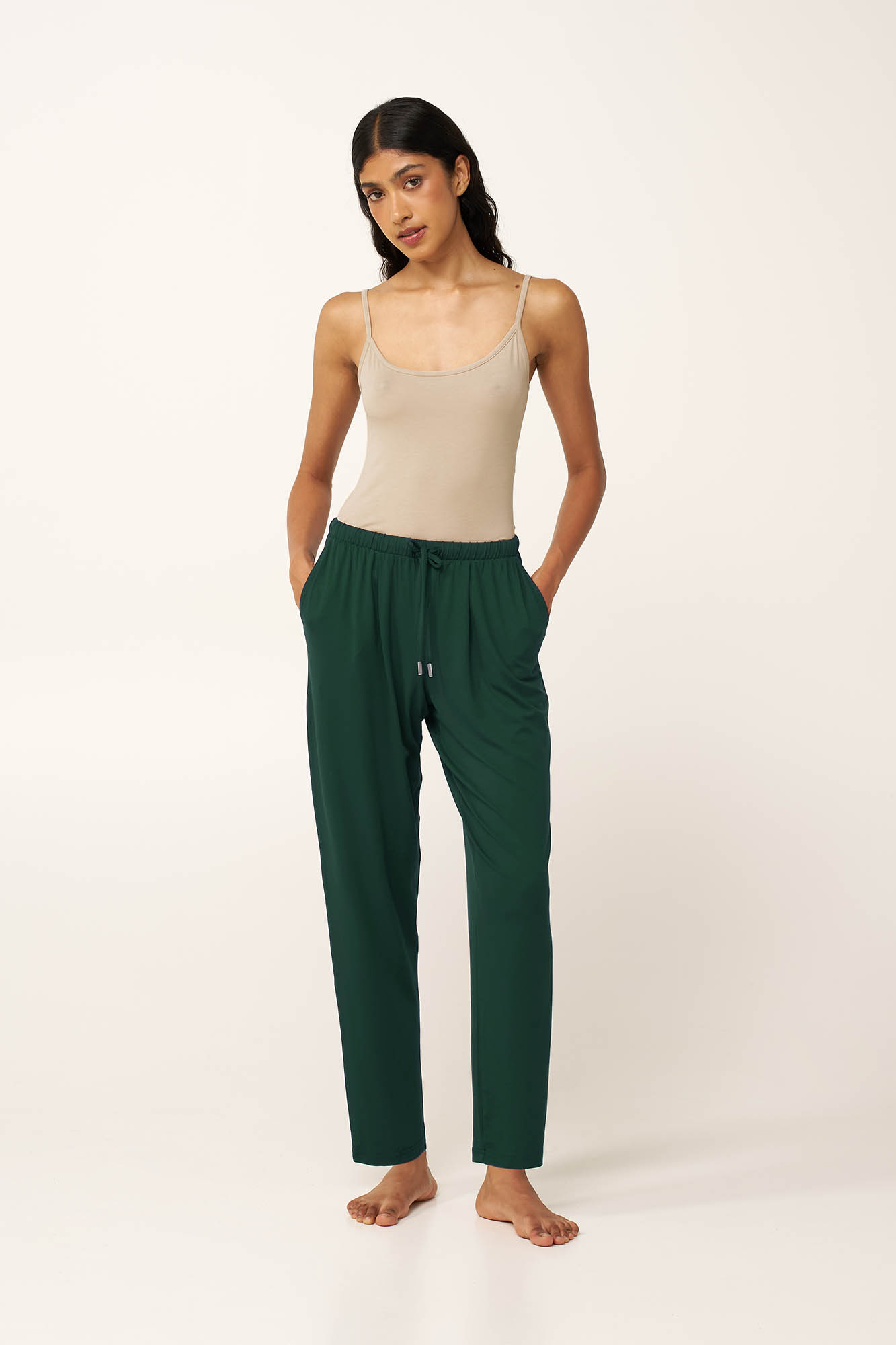 Γυναικείο Tapered Viscose Παντελόνι - Image 7