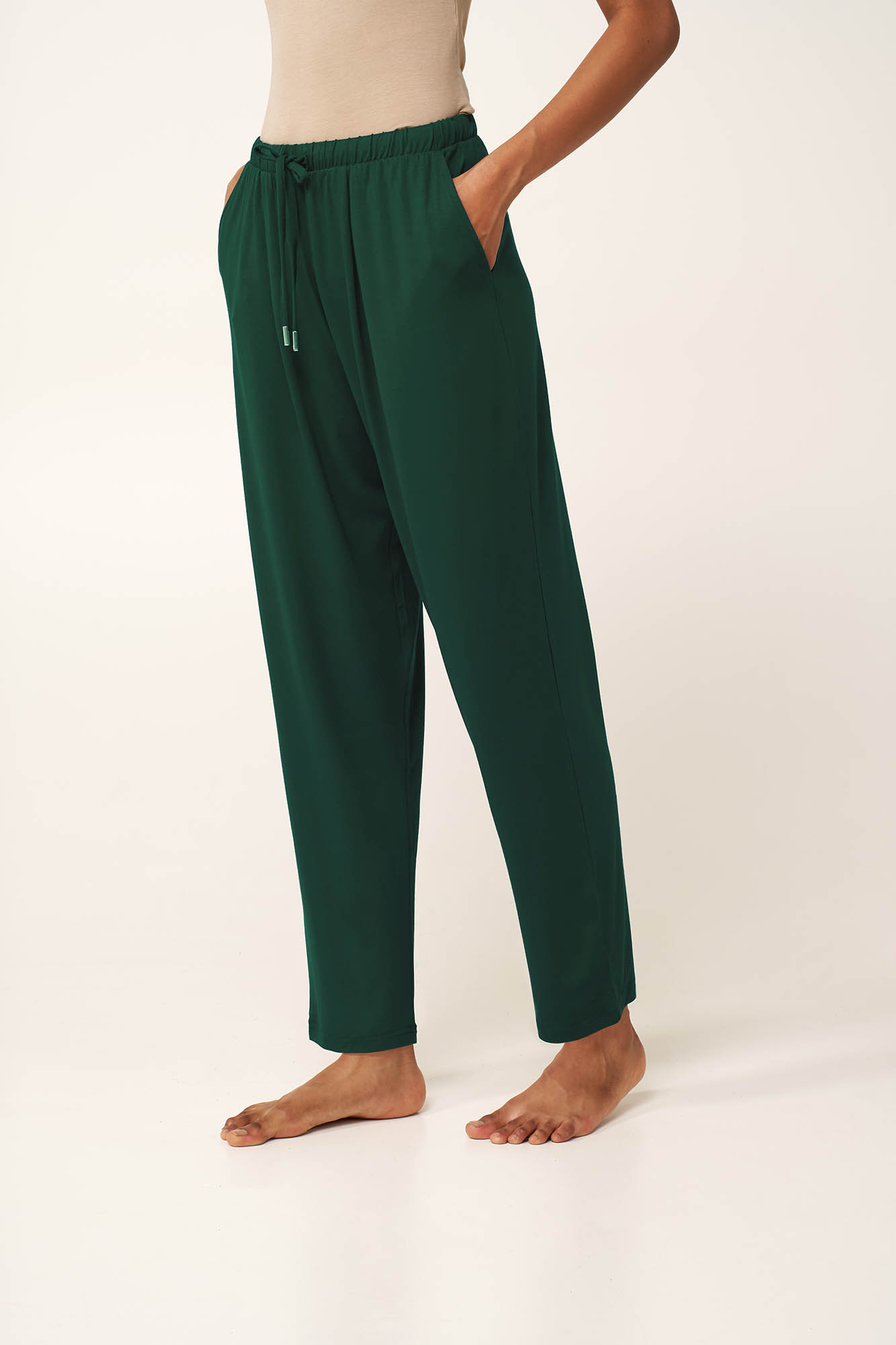 Γυναικείο Tapered Viscose Παντελόνι - Image 8