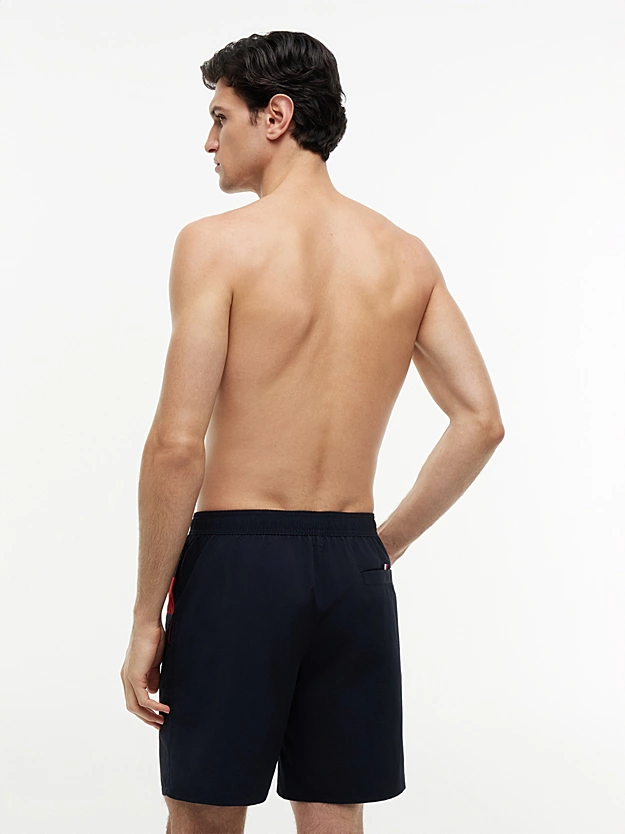 Colour-Blocked Long Length Swim Shorts - Image 4